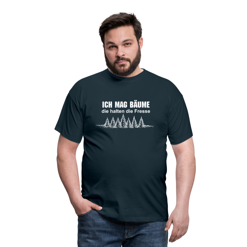 Ich mag Bäume T-Shirt - Navy