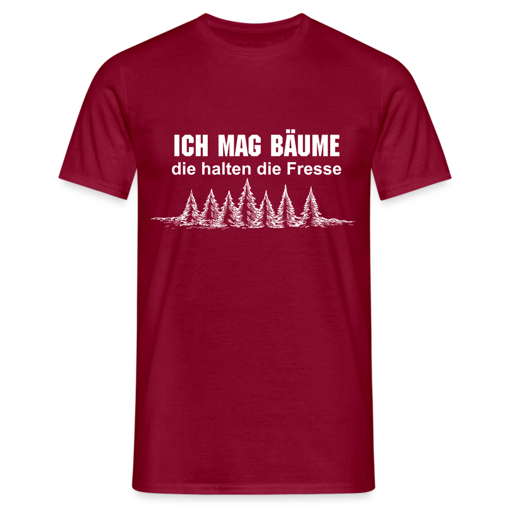 Ich mag Bäume T-Shirt - Ziegelrot