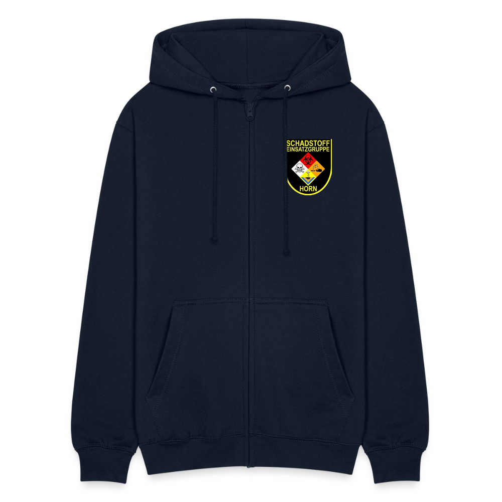 Unisex Kapuzenjacke Schadstoffgruppenzug Horn - Navy