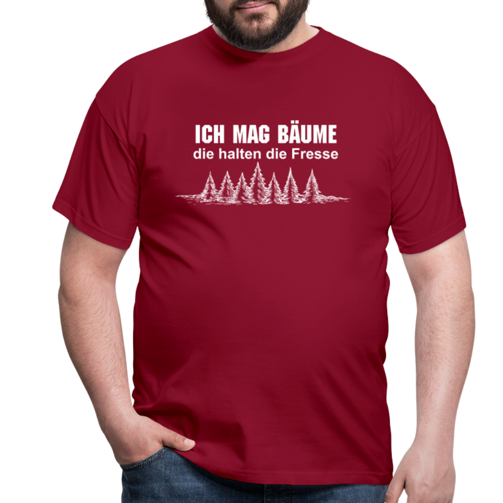 Ich mag Bäume T-Shirt - Ziegelrot