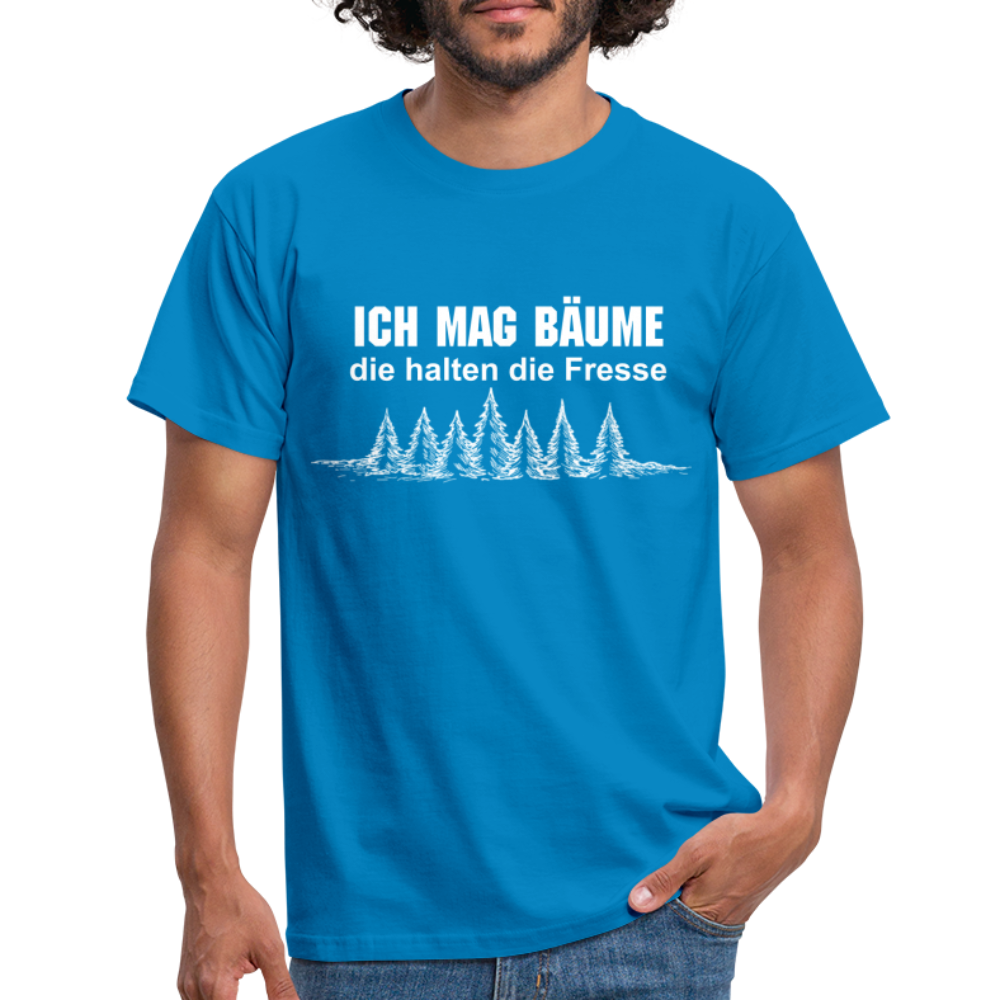 Ich mag Bäume T-Shirt - Royalblau