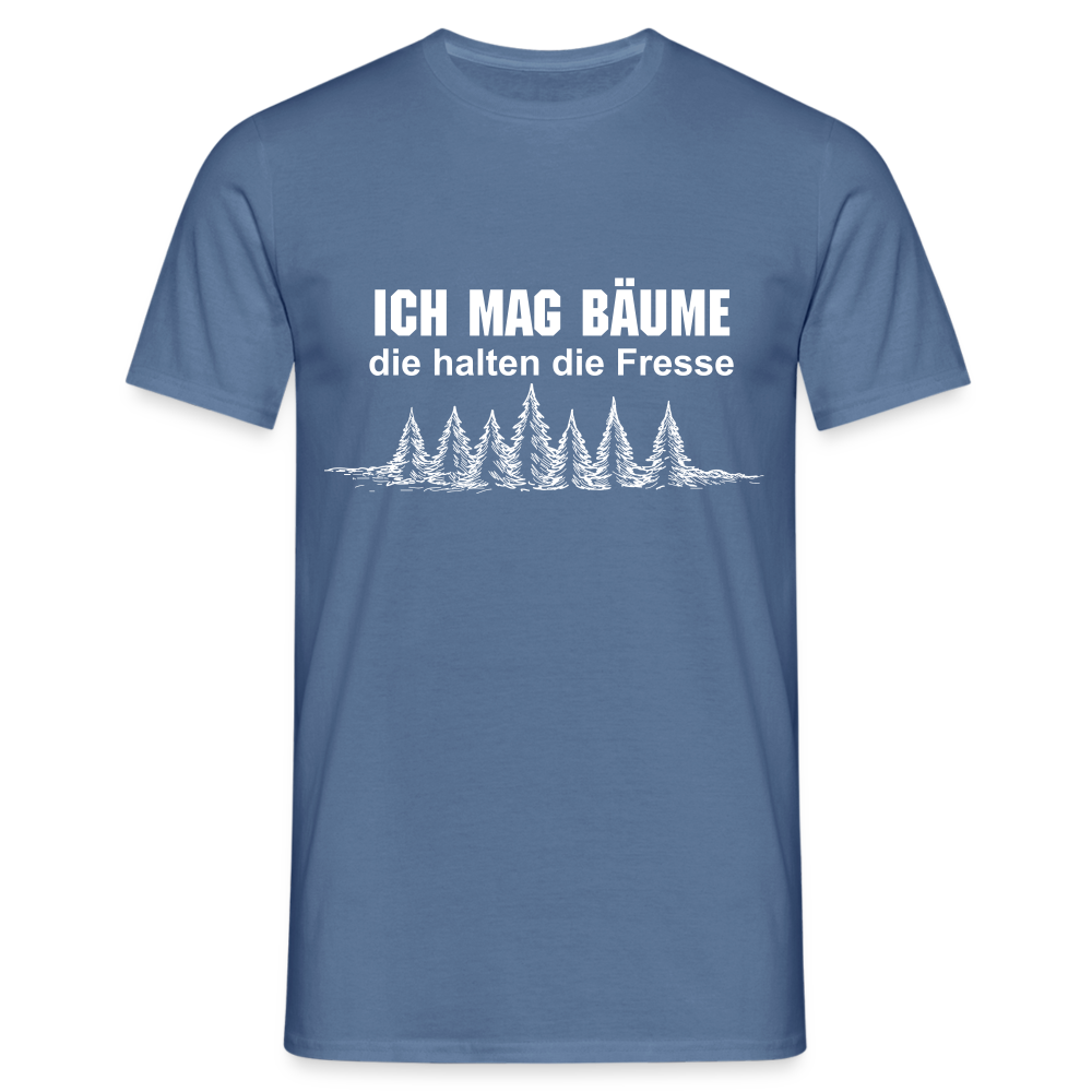 Ich mag Bäume T-Shirt - Taubenblau