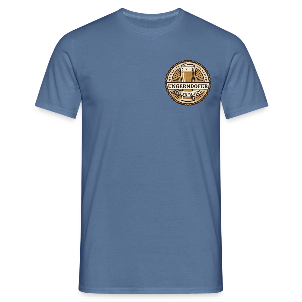 Männer T-Shirt Kellerunde - Taubenblau