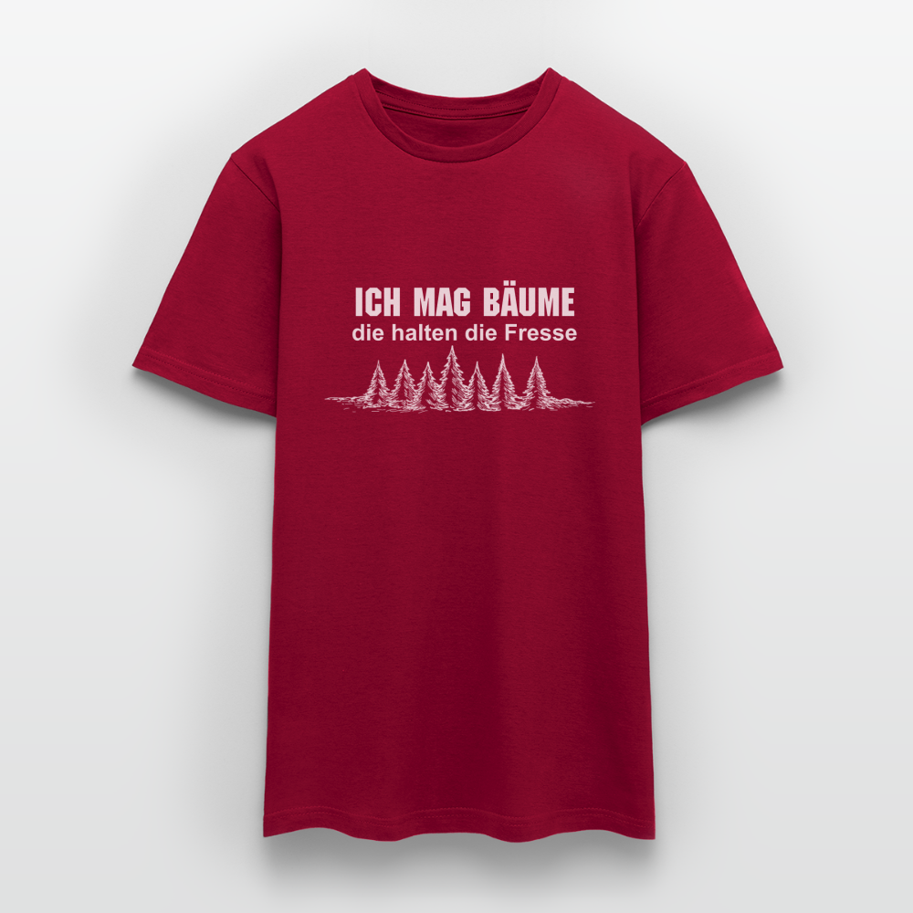 Ich mag Bäume T-Shirt - Ziegelrot