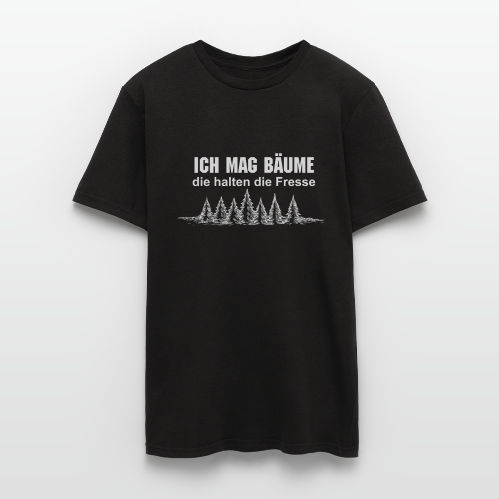 Ich mag Bäume T-Shirt - Schwarz