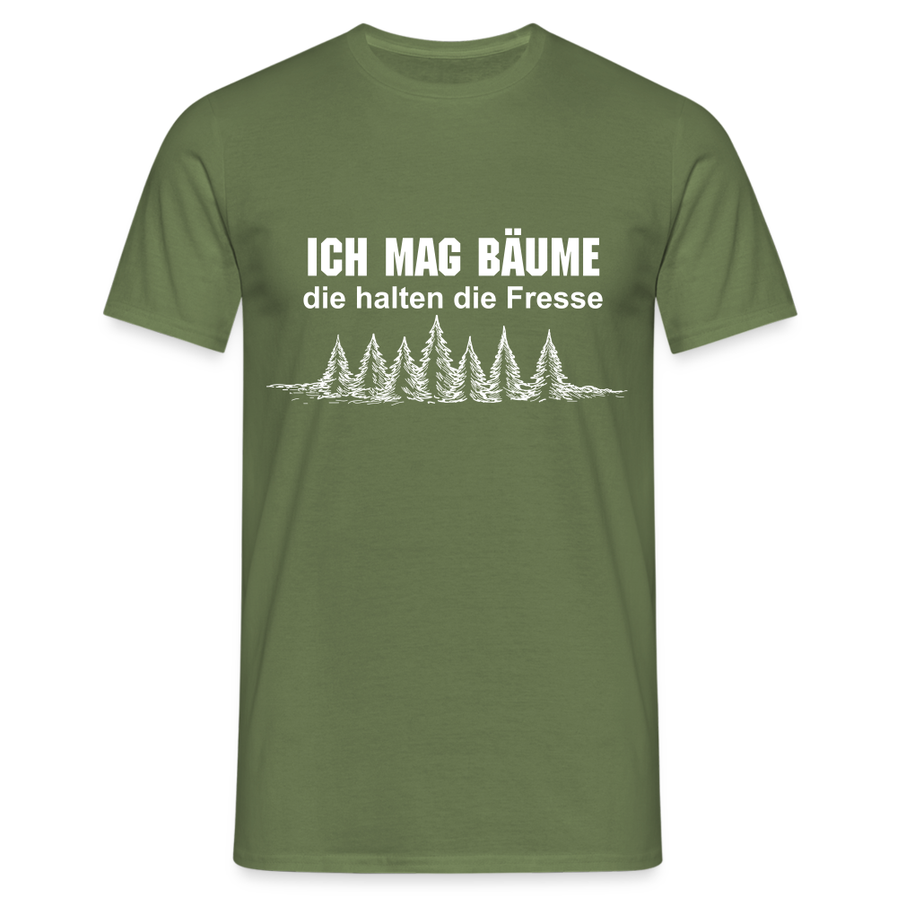 Ich mag Bäume T-Shirt - Militärgrün