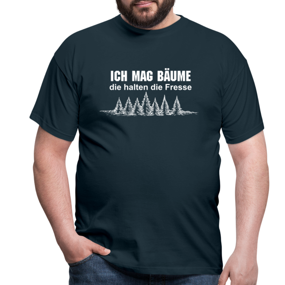 Ich mag Bäume T-Shirt - Navy