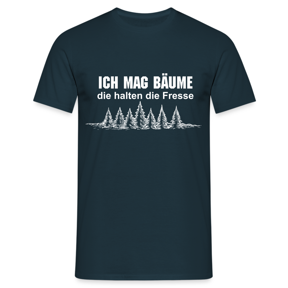 Ich mag Bäume T-Shirt - Navy