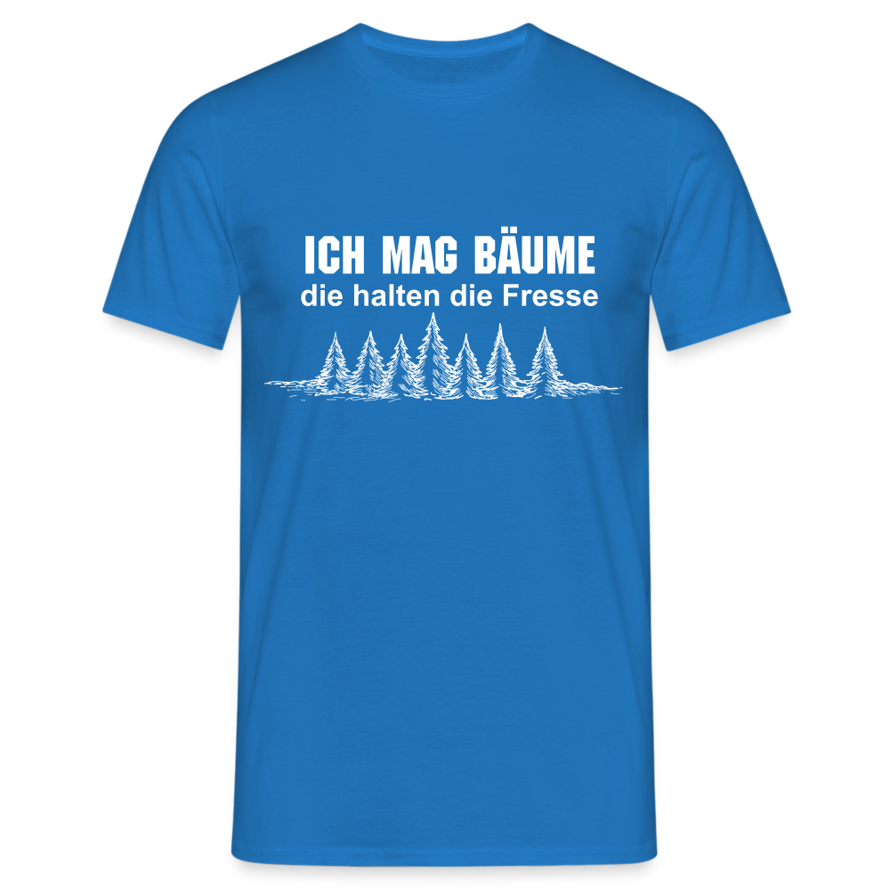 Ich mag Bäume T-Shirt - Royalblau