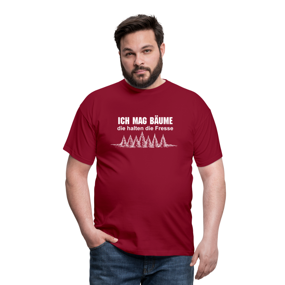 Ich mag Bäume T-Shirt - Ziegelrot