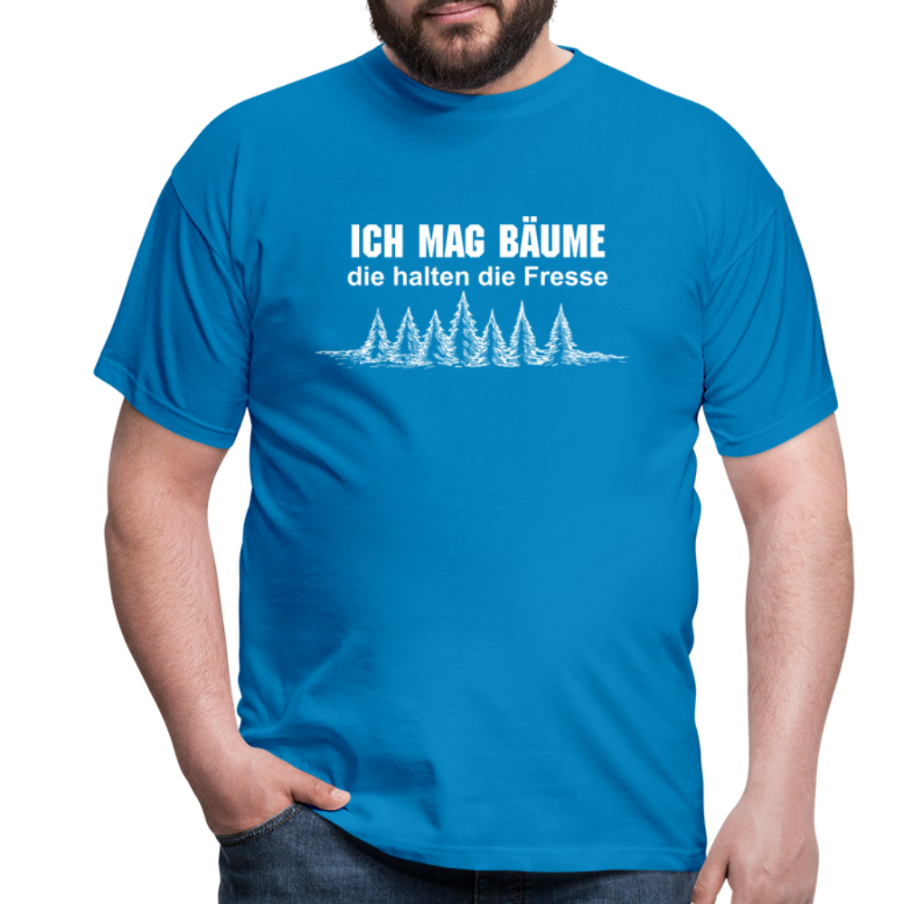 Ich mag Bäume T-Shirt - Royalblau