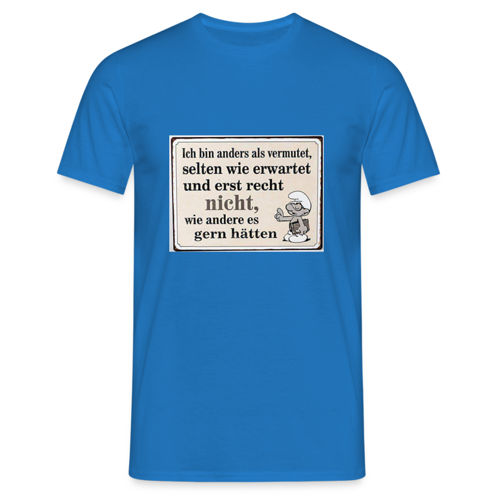 Männer T-Shirt - Royalblau