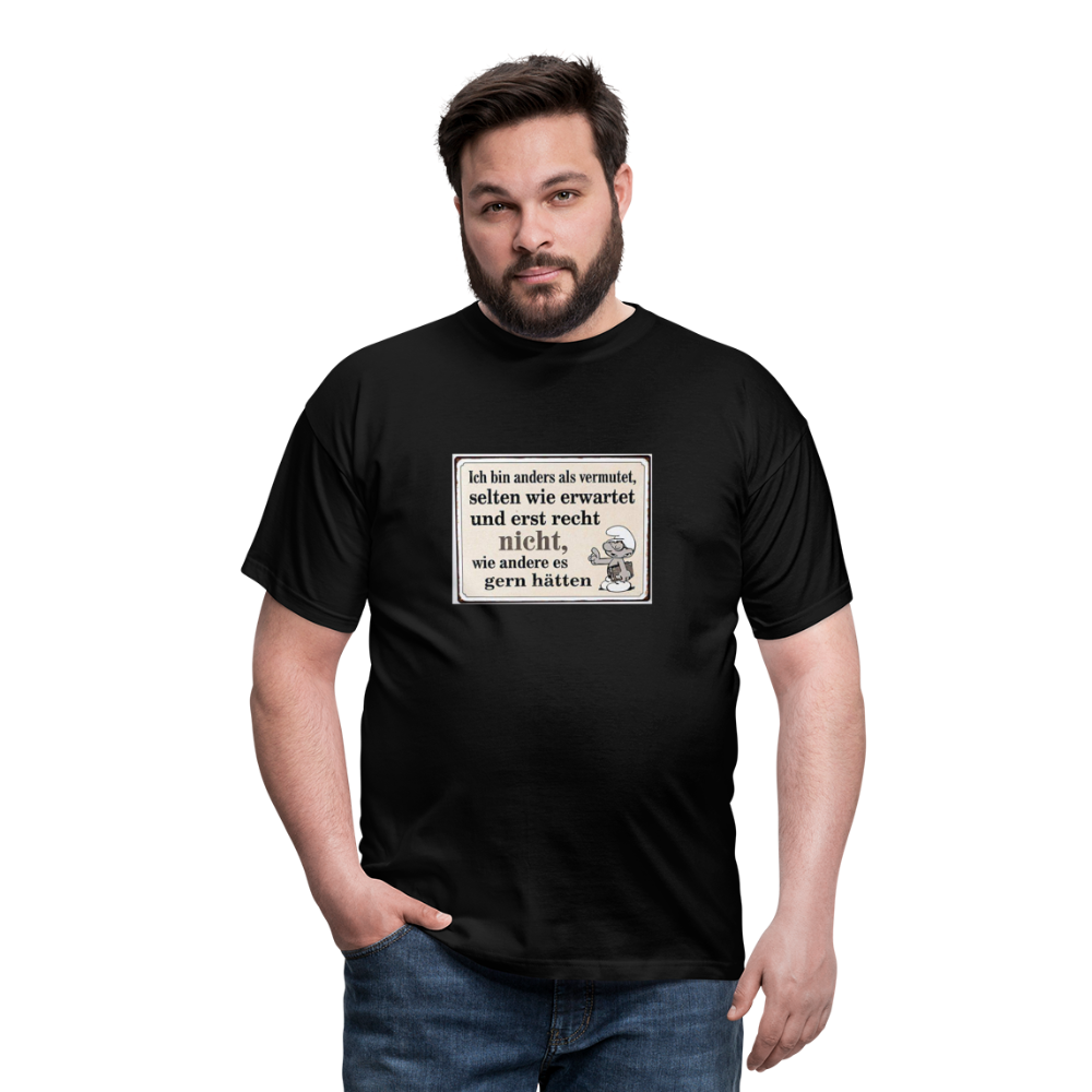 Männer T-Shirt - Schwarz