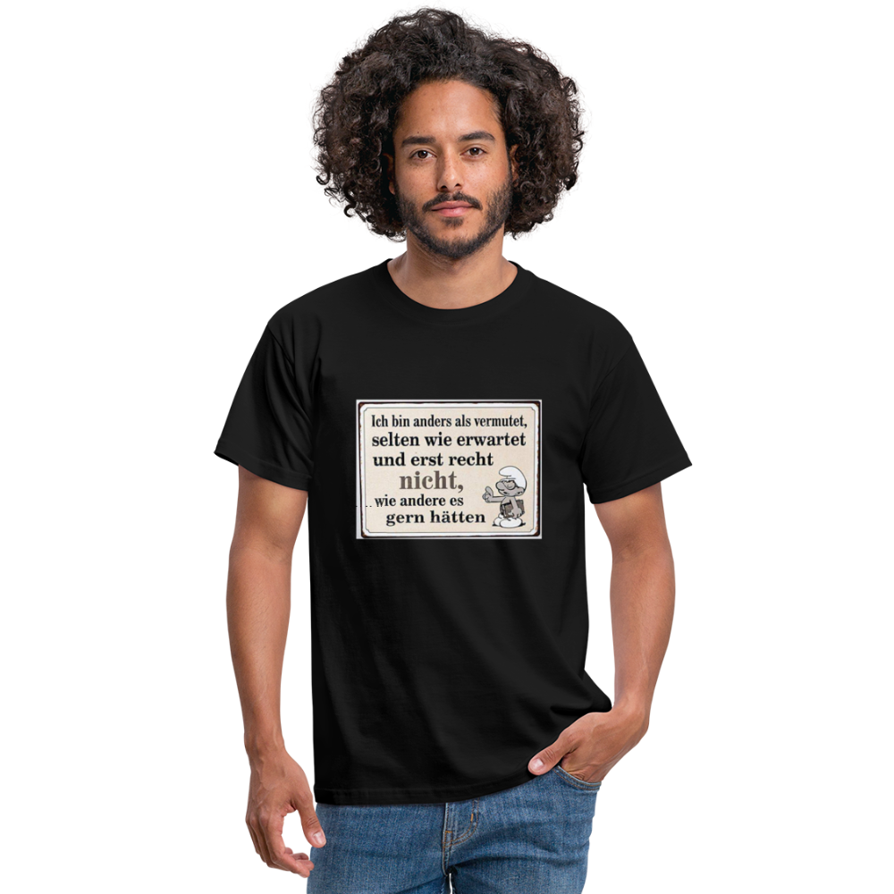 Männer T-Shirt - Schwarz