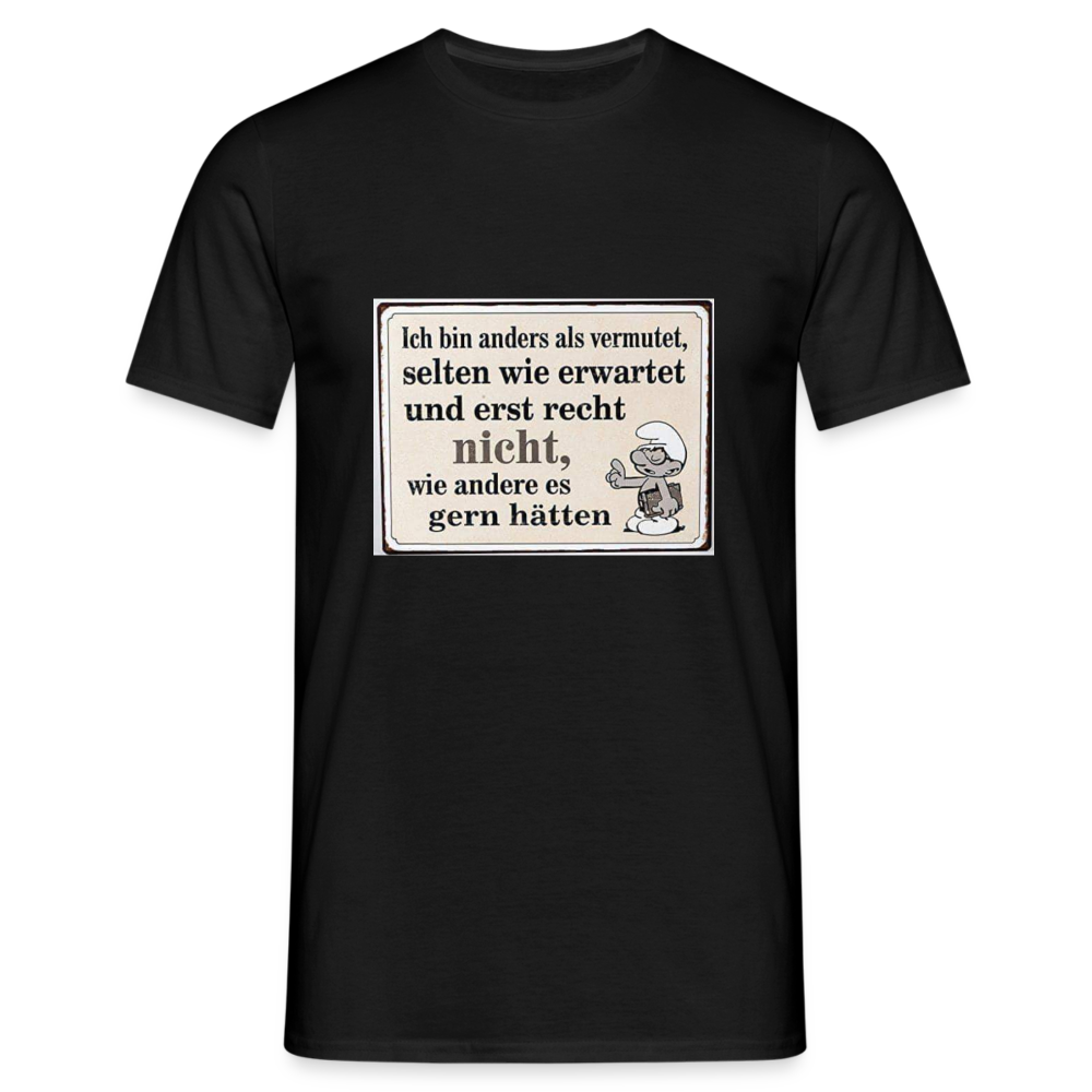 Männer T-Shirt - Schwarz