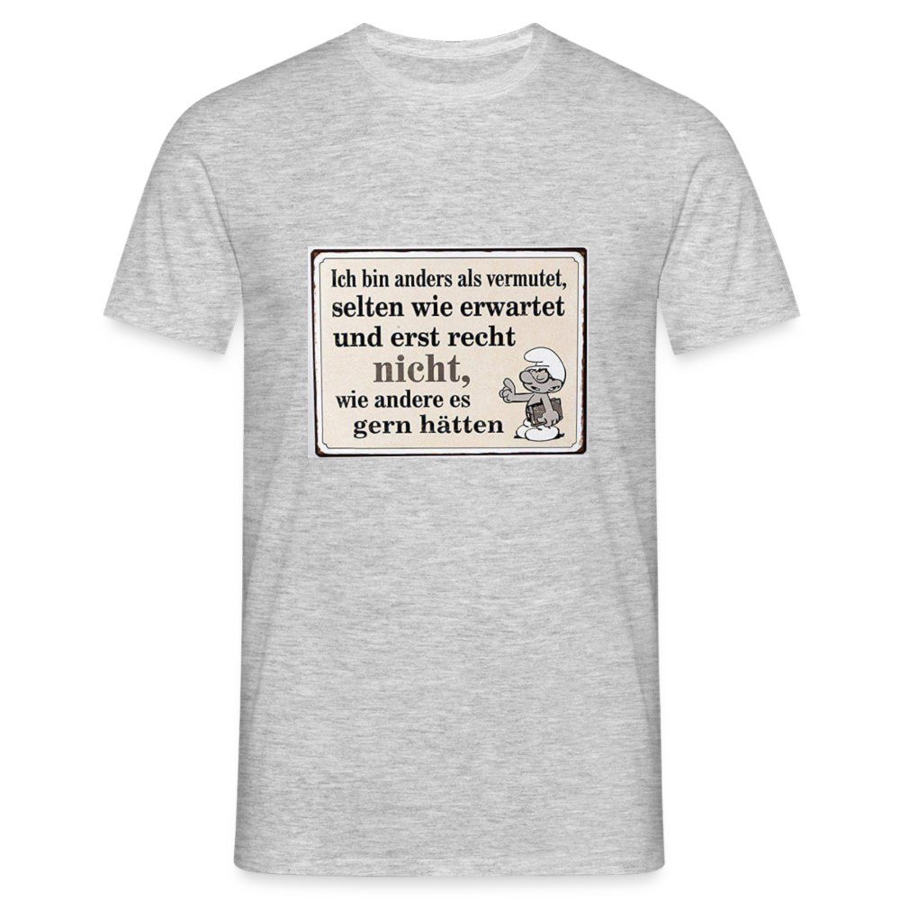 Männer T-Shirt - Grau meliert