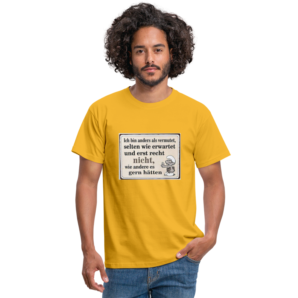 Männer T-Shirt - Gelb