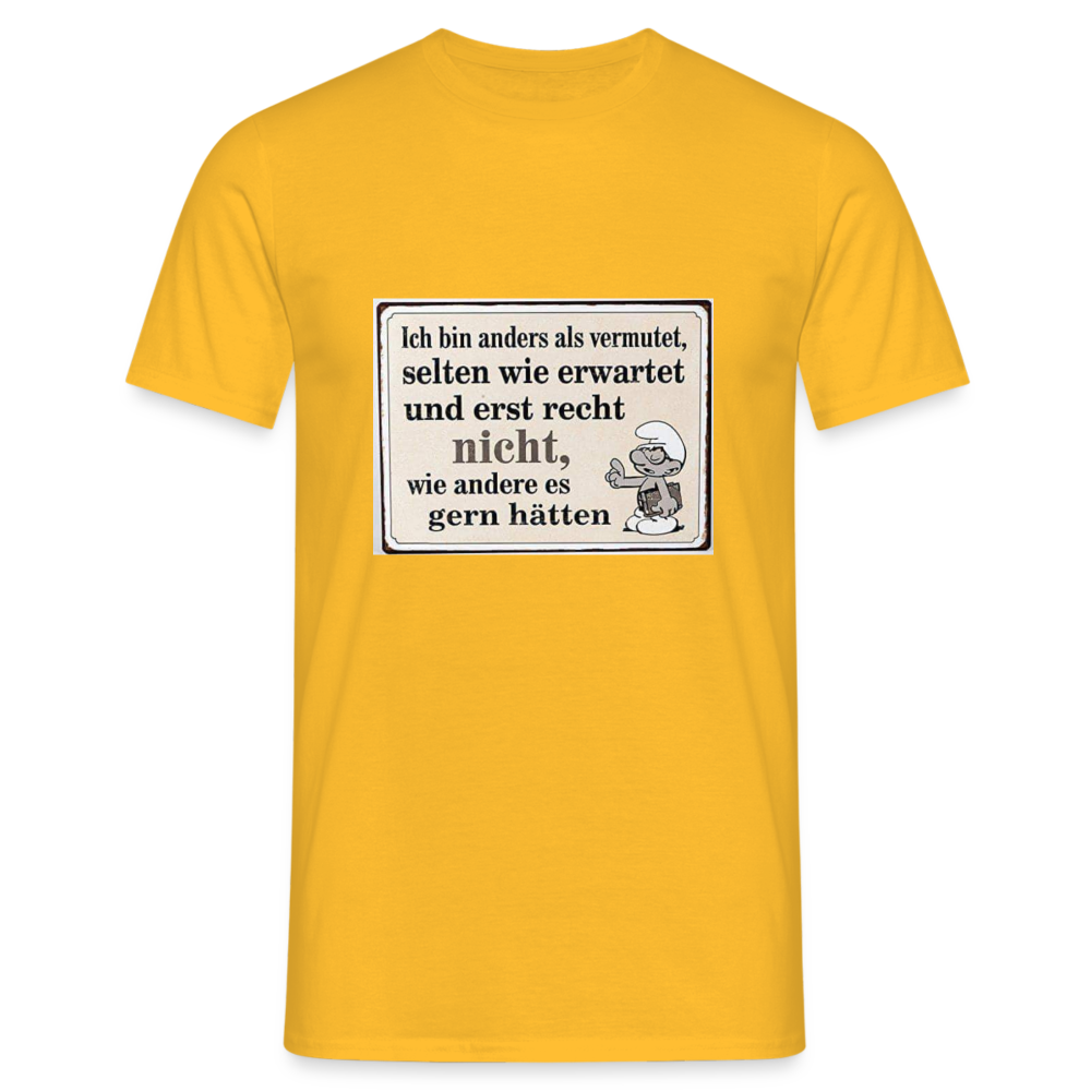 Männer T-Shirt - Gelb