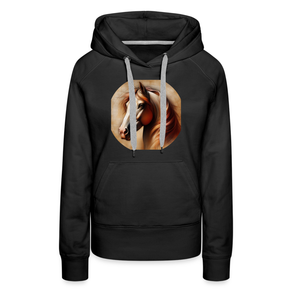 Frauen Premium Hoodie - Schwarz