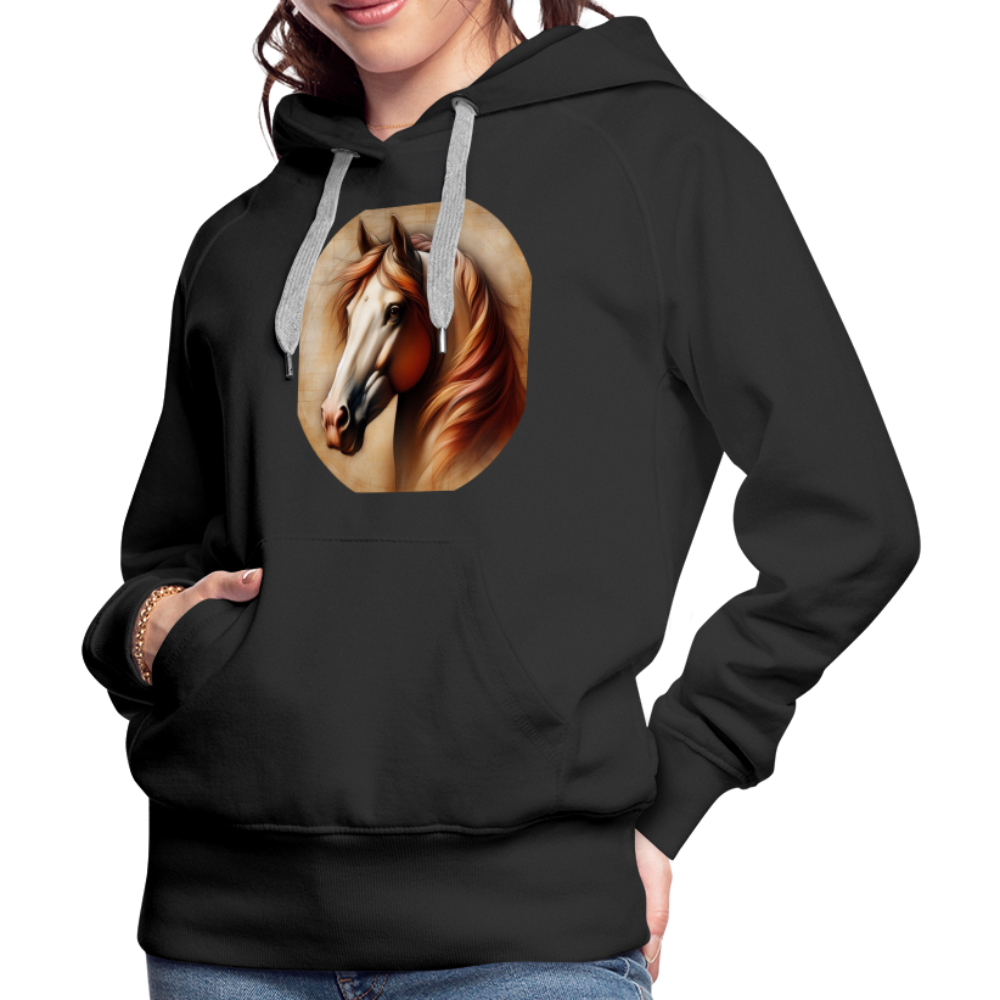 Frauen Premium Hoodie - Schwarz