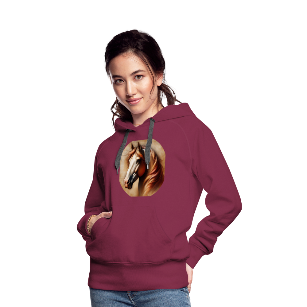 Frauen Premium Hoodie - Bordeaux