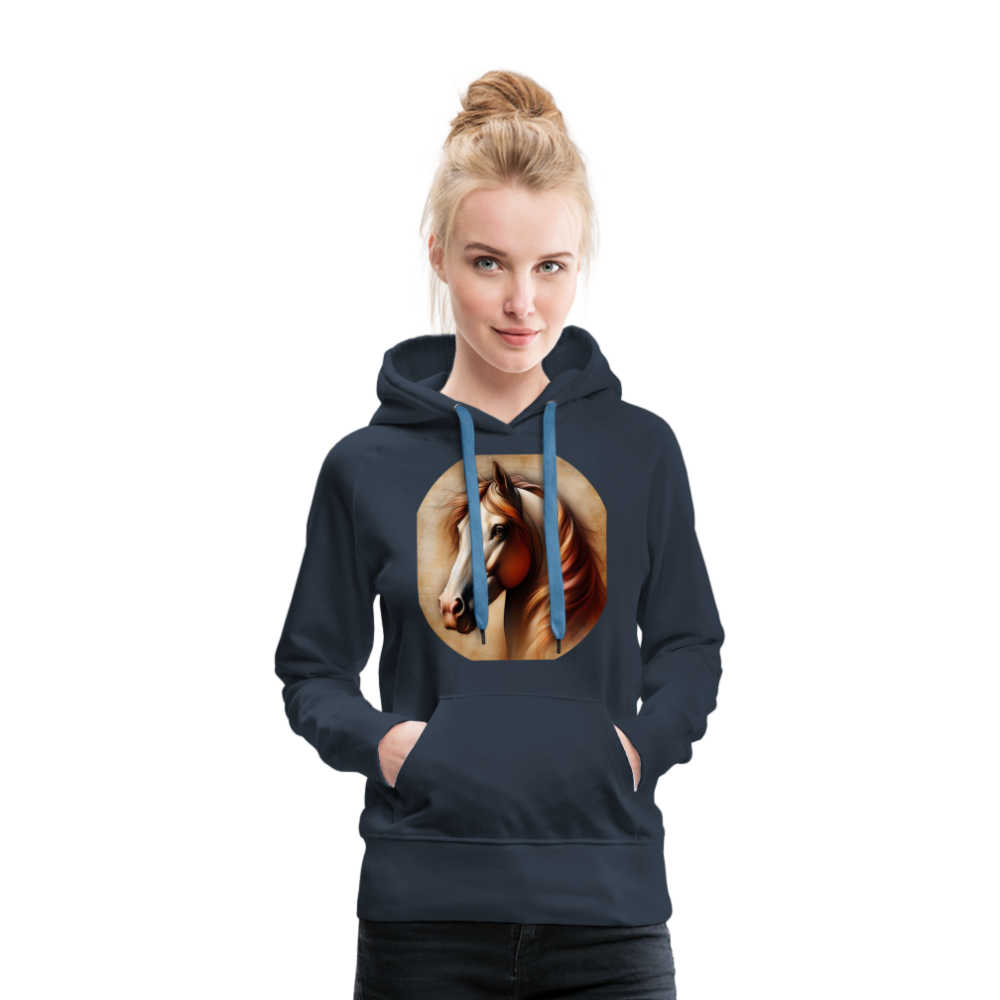 Frauen Premium Hoodie - Navy