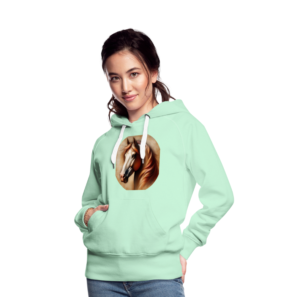 Frauen Premium Hoodie - helles Mintgrün