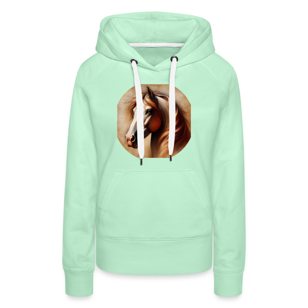 Frauen Premium Hoodie - helles Mintgrün