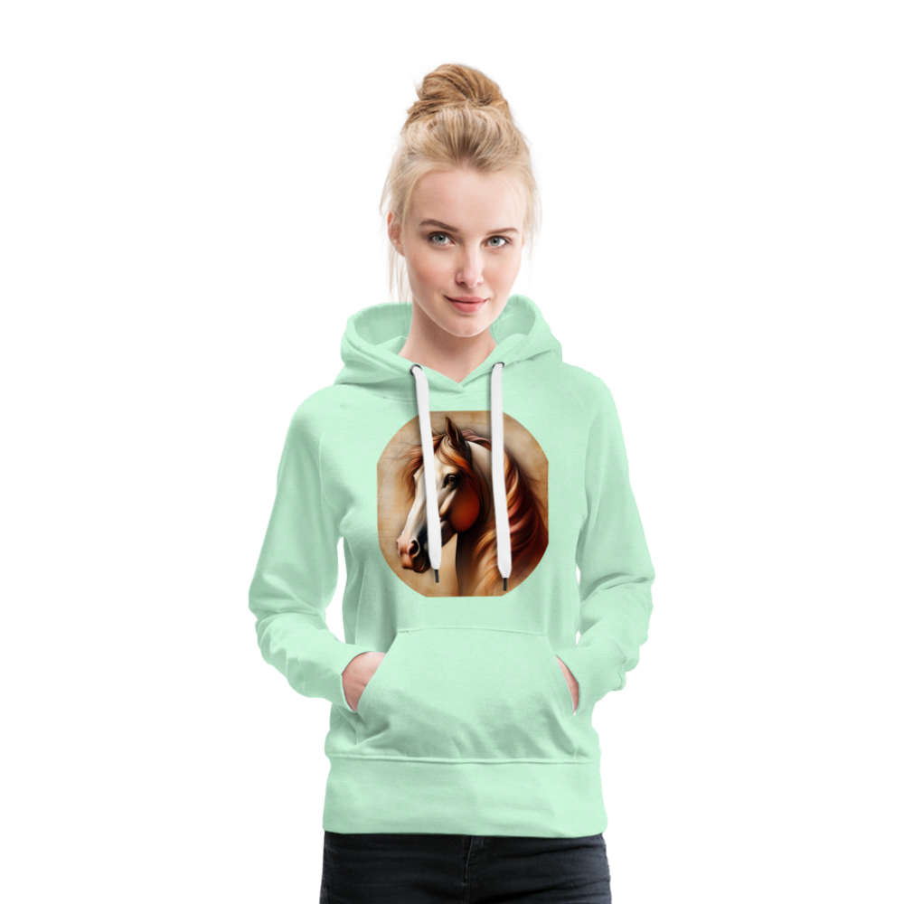 Frauen Premium Hoodie - helles Mintgrün