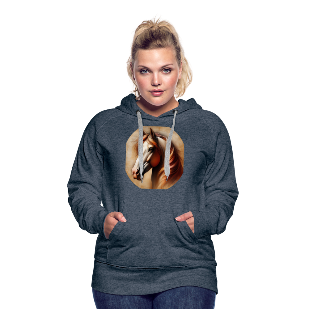 Frauen Premium Hoodie - Jeansblau