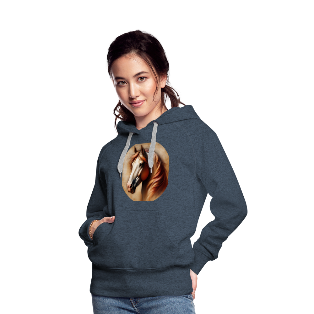 Frauen Premium Hoodie - Jeansblau