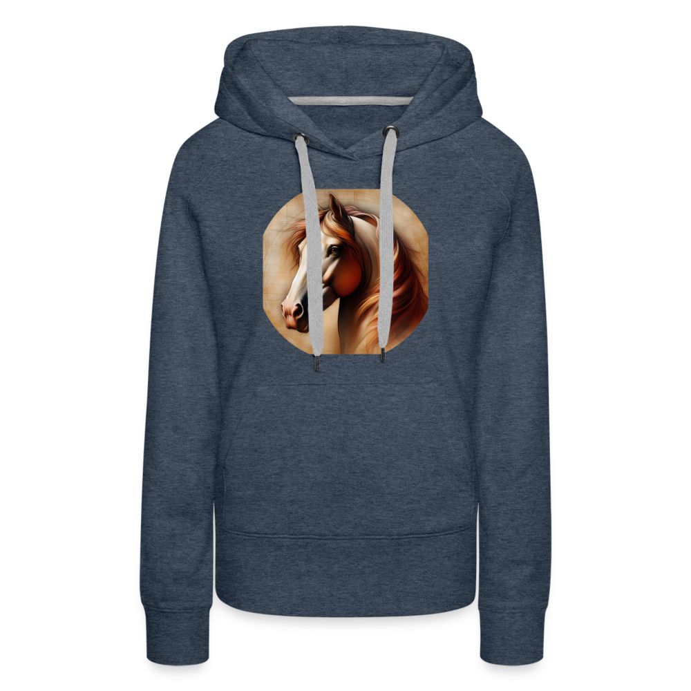 Frauen Premium Hoodie - Jeansblau