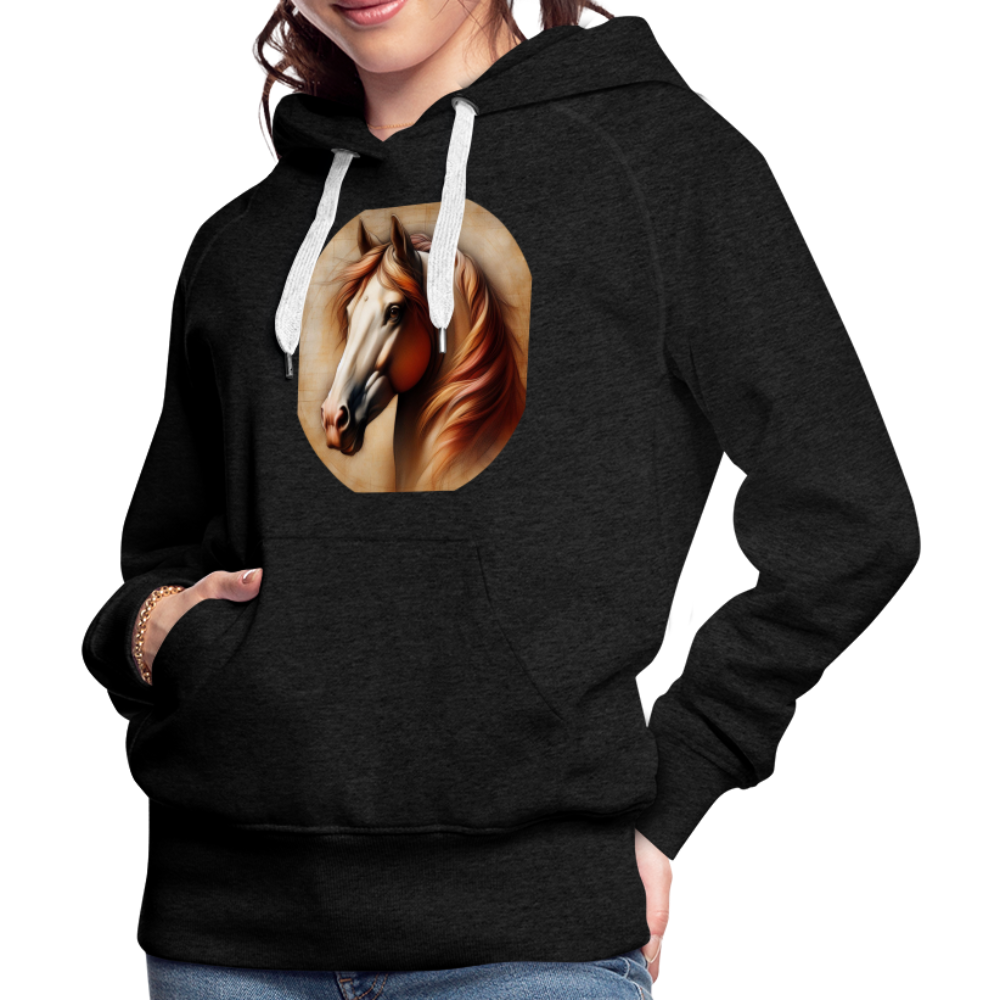 Frauen Premium Hoodie - Anthrazit