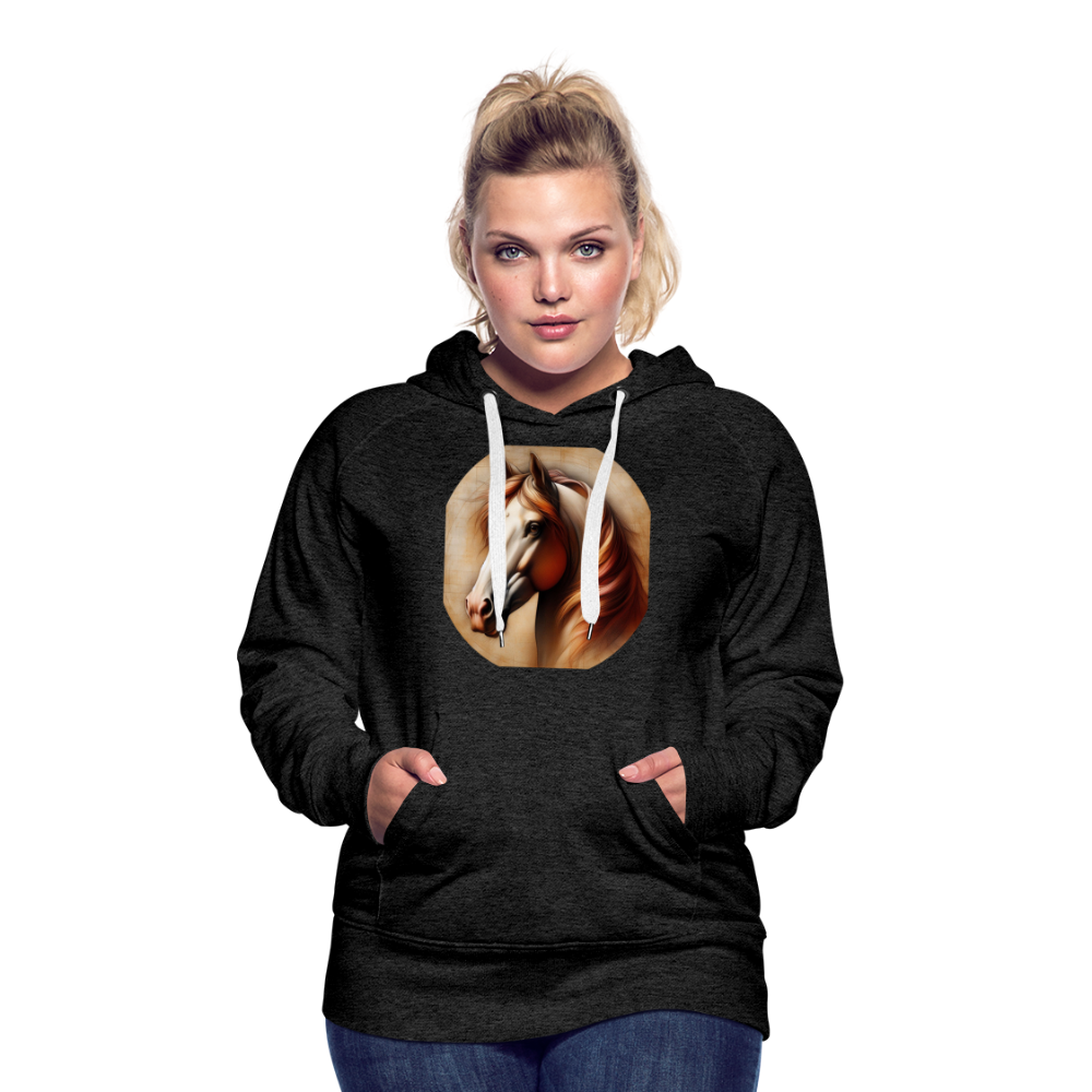Frauen Premium Hoodie - Anthrazit