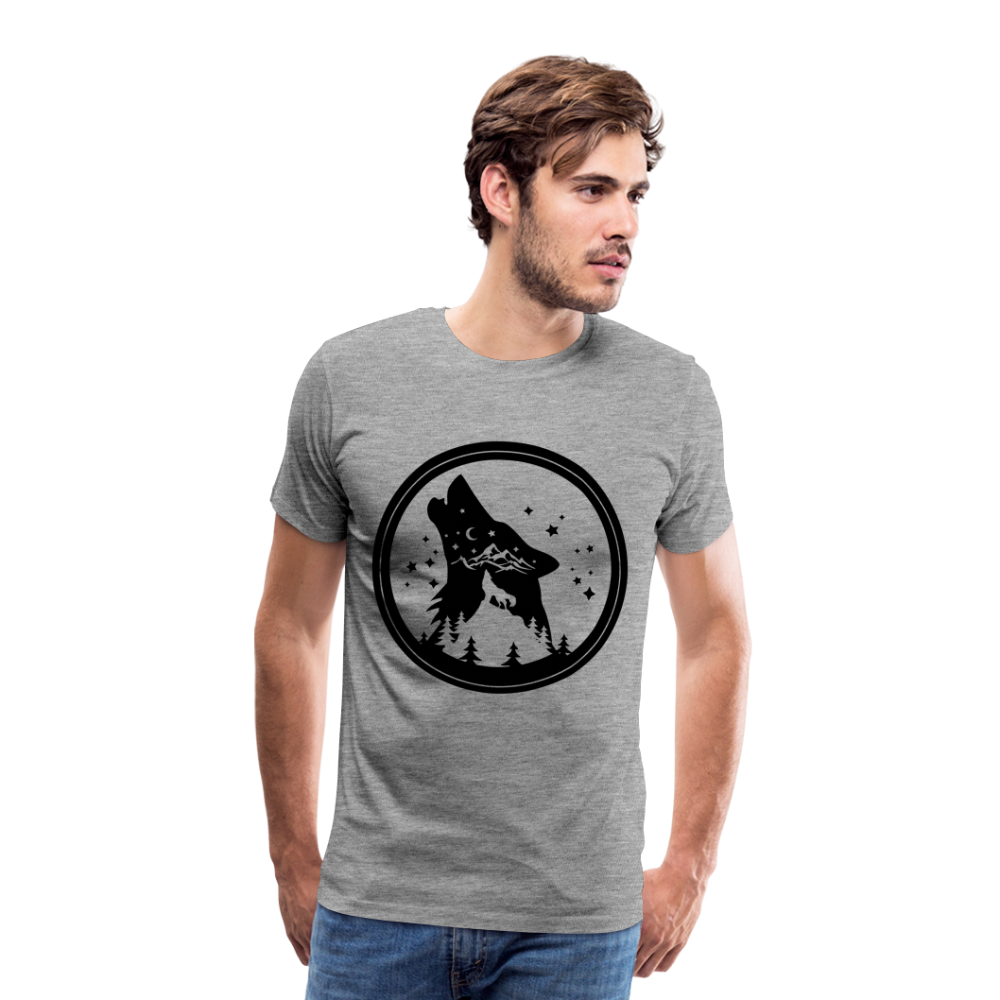 Männer Premium T-Shirt - Grau meliert