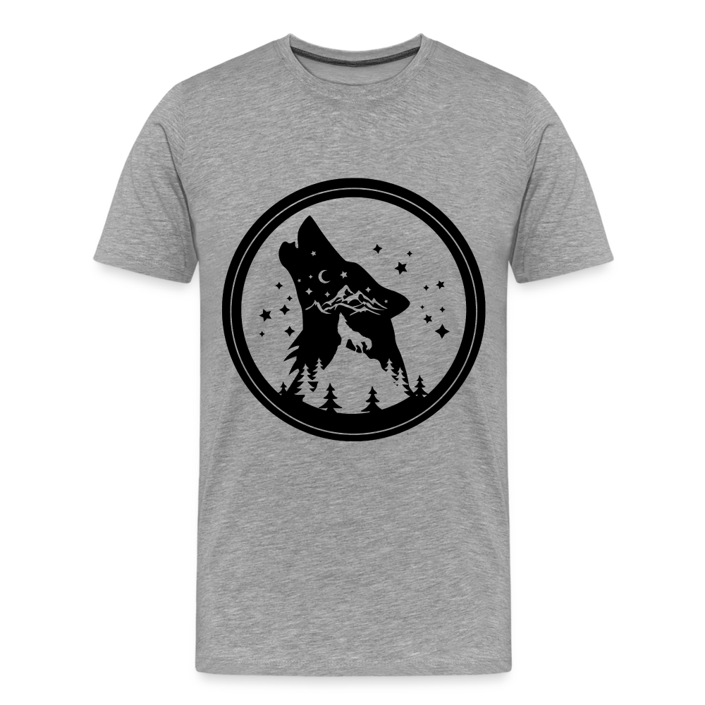 Männer Premium T-Shirt - Grau meliert