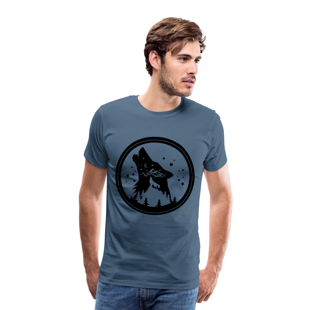 Männer Premium T-Shirt - Blaugrau