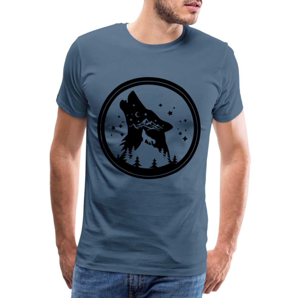 Männer Premium T-Shirt - Blaugrau