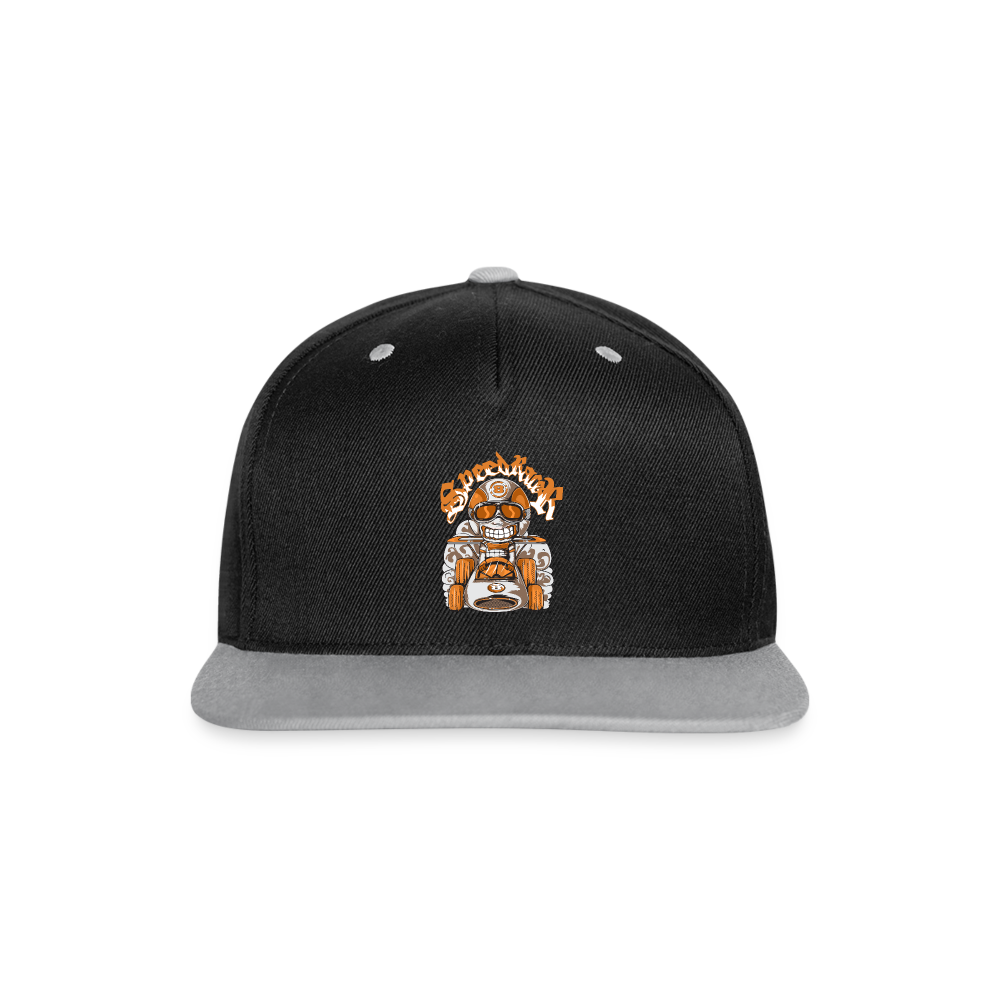 Kontrast Snapback Cap - Schwarz/Grau
