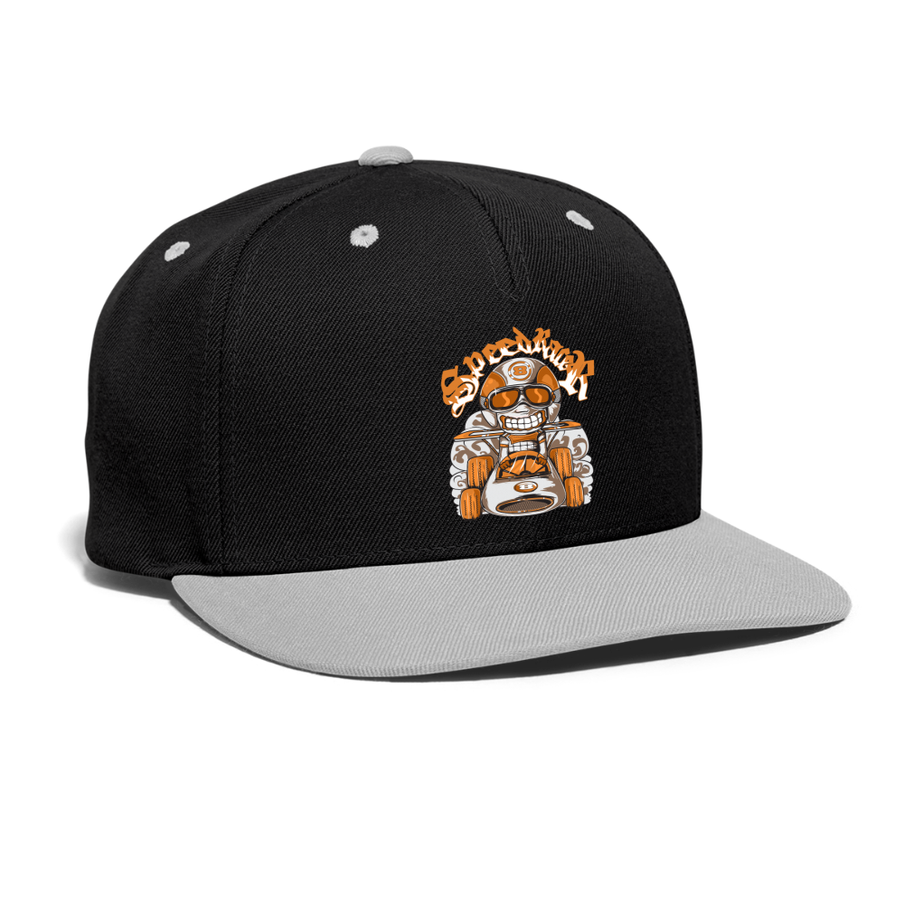 Kontrast Snapback Cap - Schwarz/Grau