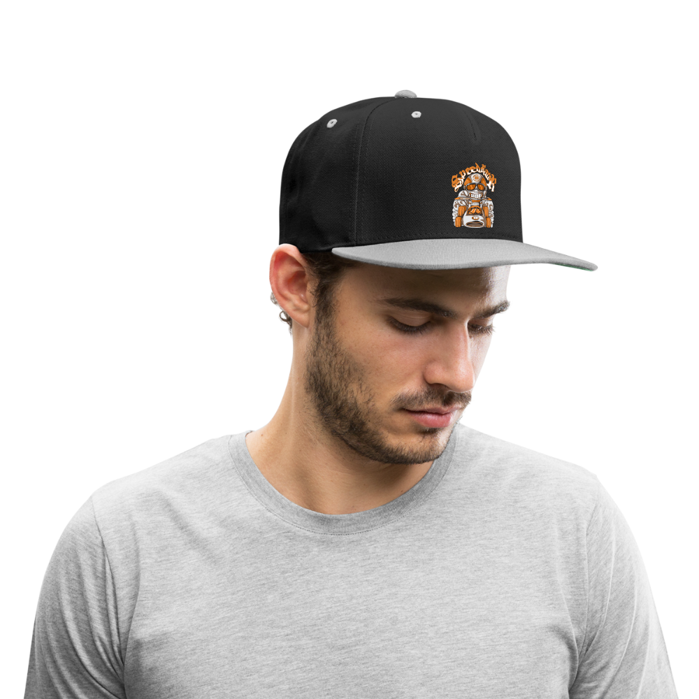 Kontrast Snapback Cap - Schwarz/Grau