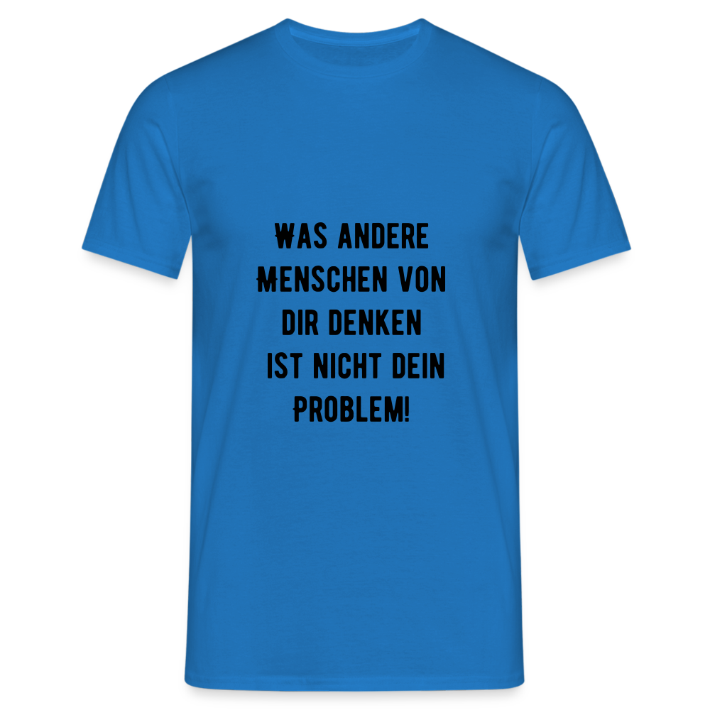 Männer T-Shirt - Royalblau