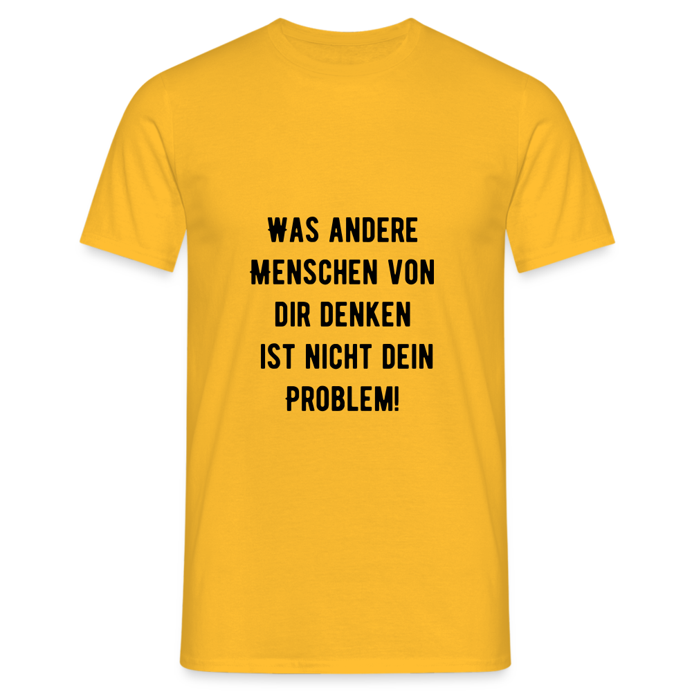 Männer T-Shirt - Gelb