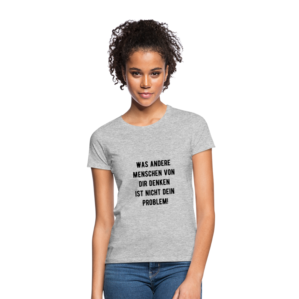 Frauen T-Shirt - Grau meliert