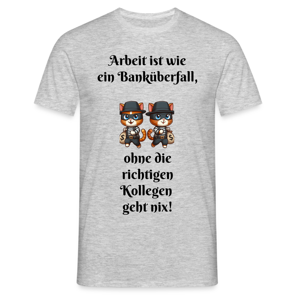 Männer T-Shirt - Grau meliert