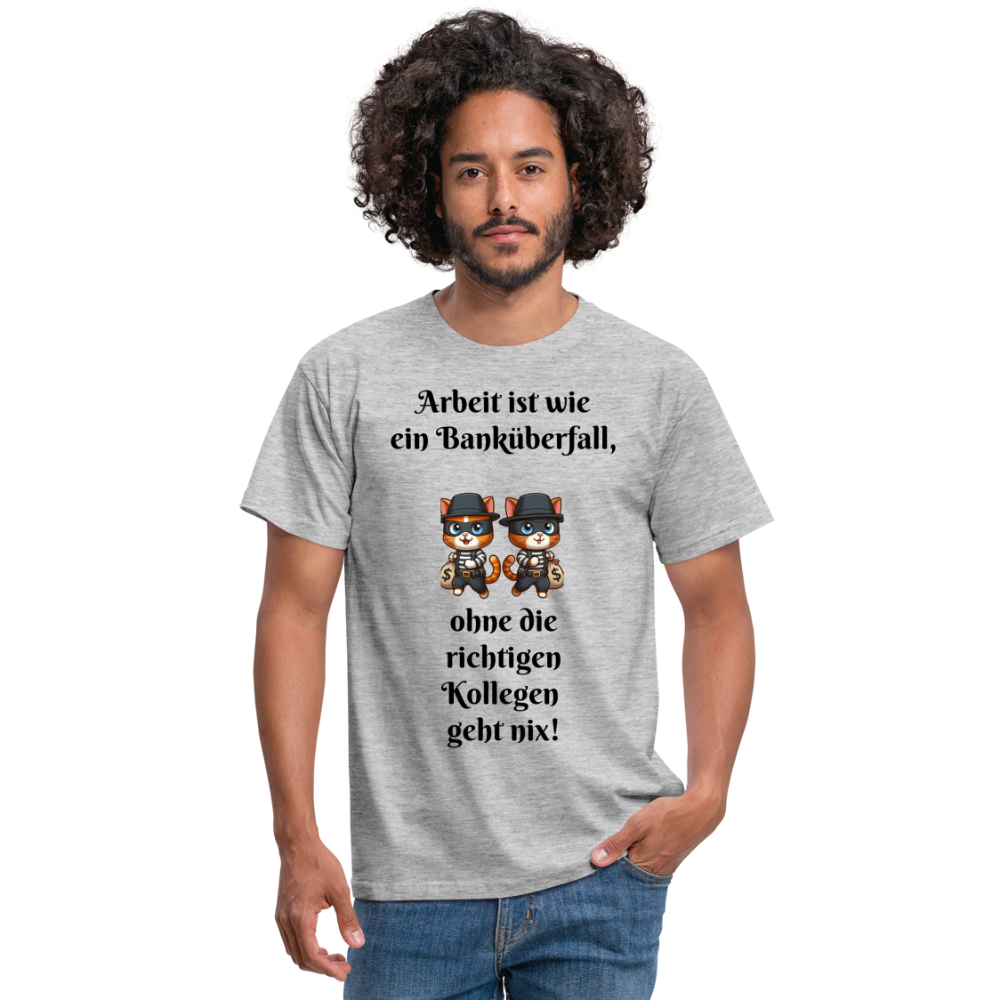 Männer T-Shirt - Grau meliert