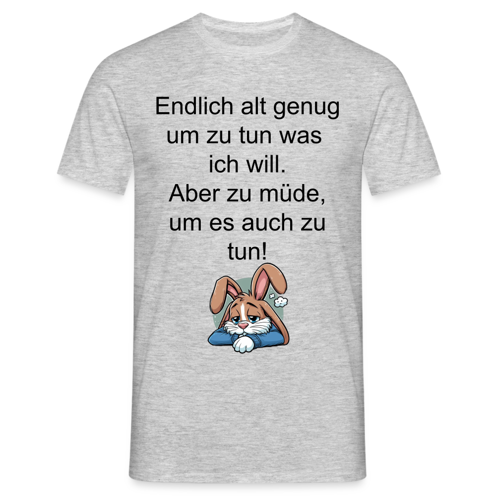 T-Shirt - Grau meliert