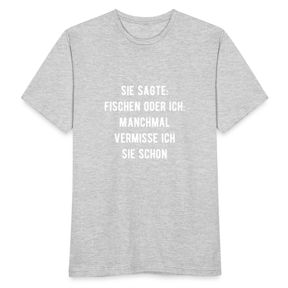 Männer T-Shirt - Grau meliert