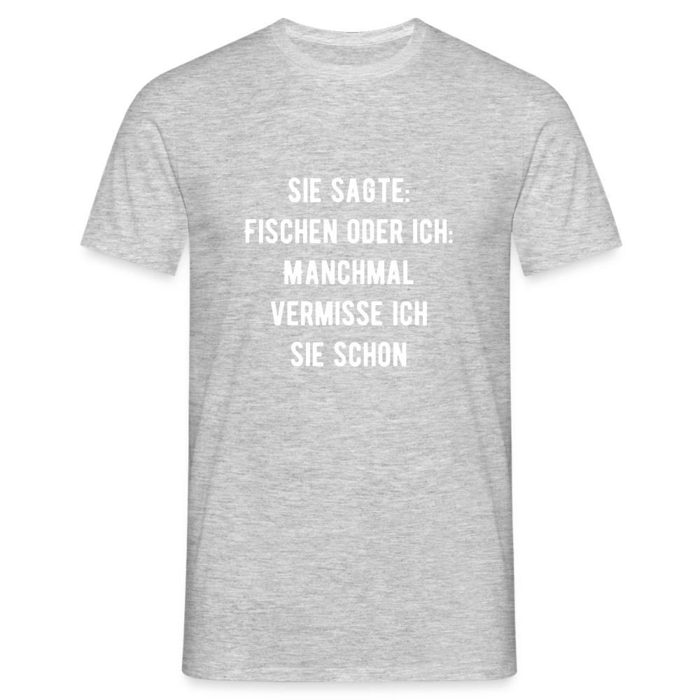 Männer T-Shirt - Grau meliert