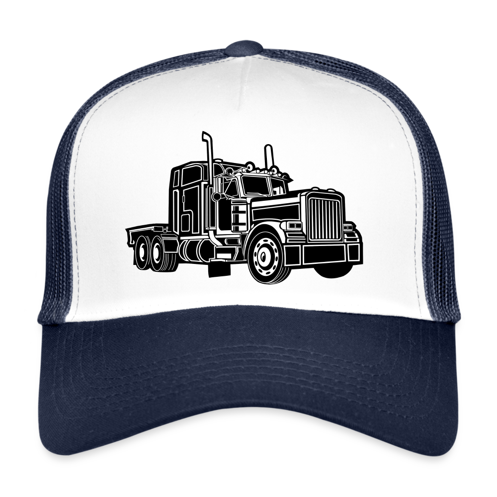 Trucker Cap - Weiß/Navy